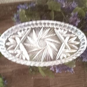 3 beautiful Crystal serving dishes